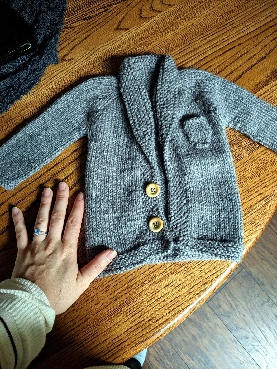 Tiger Patch Baby Cardigan