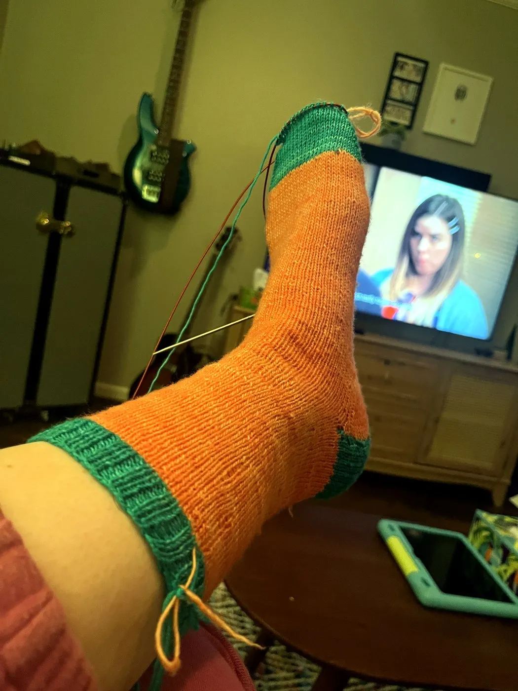Cozy Orange Sock