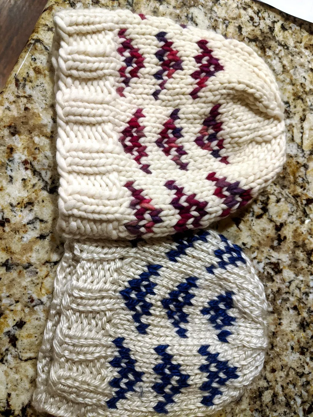 Fair Isle Hat Pair
