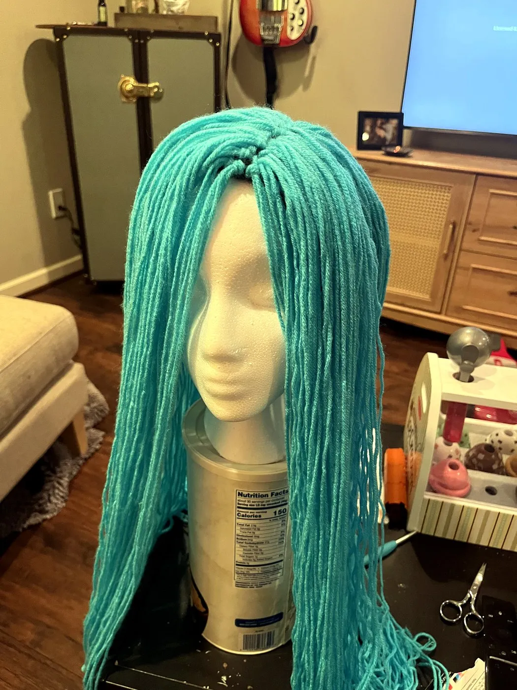 Stupid Teal Wig